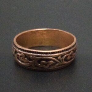 Southwestern Style Copper Band Ring SDize 6 1/2"